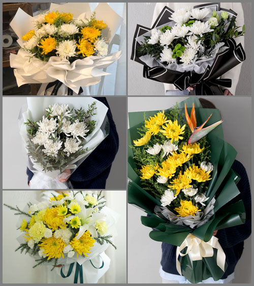 山东青岛即墨市龙泉街道后蒲渠店村白事花束代送